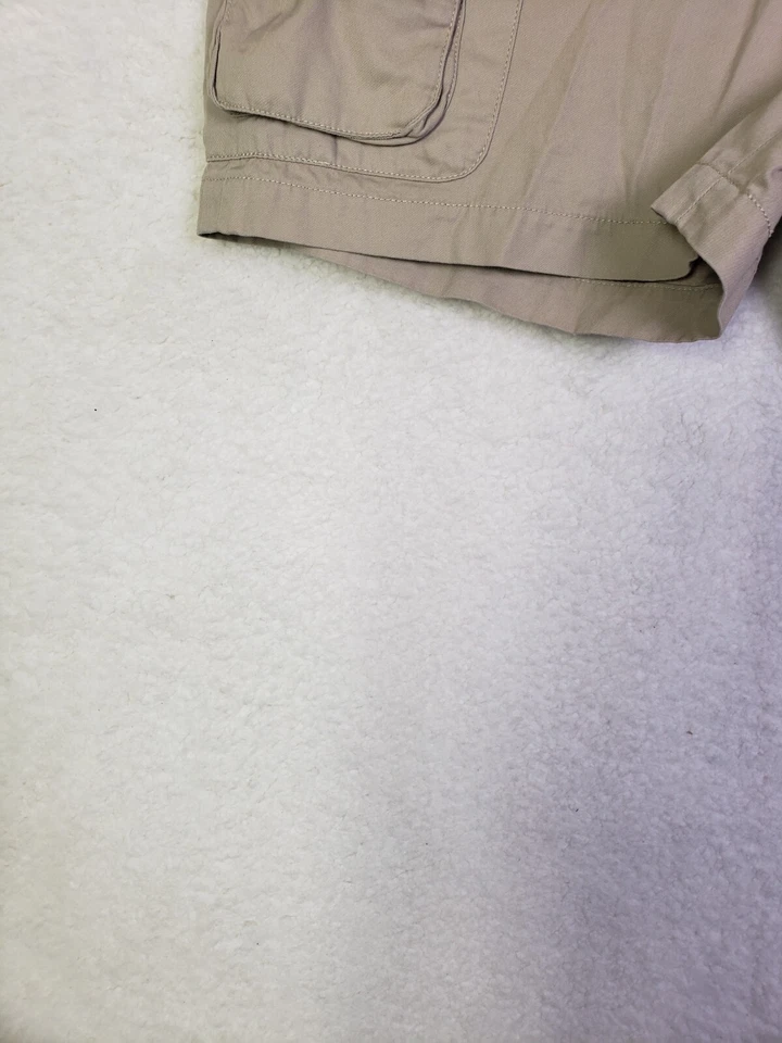 Ralph Lauren Women Shorts 4 Beige 100% Cotton Mid Rise Cargo Hot Pants - Image 4 of 4