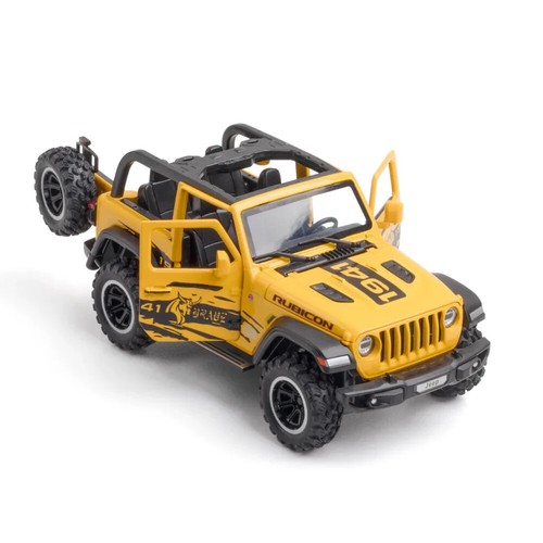 1:32 Jeep Wrangler Rubicon 1941 Diecast Car Model Sound & Light Kids Toy Gift - Picture 6 of 16