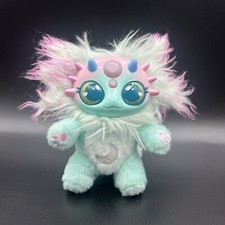 Magic Mixies Pink Teal Plastic Face Stuffed Furry Plush Toy Gift 6  Tall