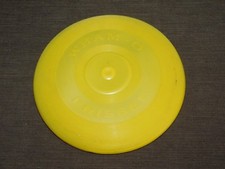 VINTAGE TOY 8 3/4" ACROSS 1966 WHAM-O YELLOW FRISBEE