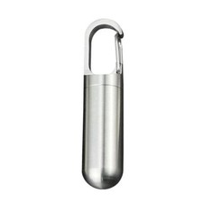 Titanium EDC Pill Bottle Box Case Waterproof Medicine Storage Pendant New J R5M7