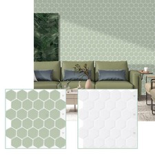 10Pcs Hexagon Wallpaper Peel and Stick Backsplash Premium 3D Self Adhesive Tile