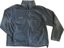 Columbia Sportswear Company Gray Fleece Zip Up Long Sleeve Jacket Men's 2XL XXL