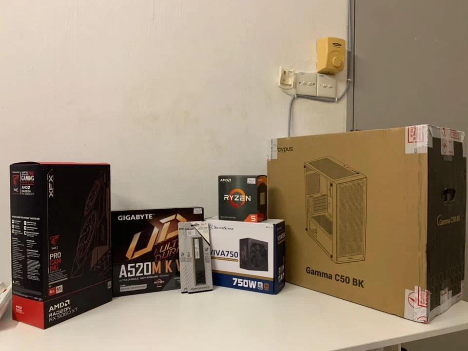 PC GAMING^^AMD Ryzen 5 5500# RX 9060 XT 8GB# RAM PNY 16GB(8gbx2)# SSD SATA 512GB - Image 2 of 2