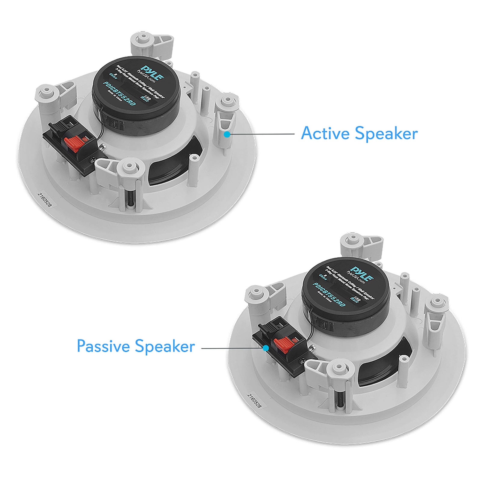 Pyle 5.25” Pair Bluetooth Flush Mount In-wall In-ceiling OPEN BOX