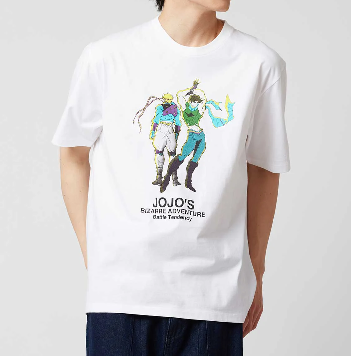 JoJo's Bizarre Adventure x graniph T-shirt Joseph & Caesar White
