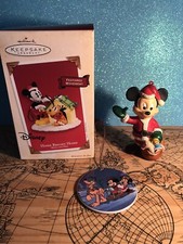 Disney  Mickey Mouse Home Christmas Ornament Bundle Set Of 3 - New And Preowned