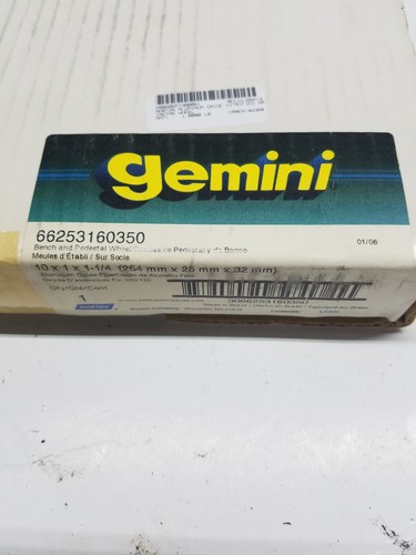 Gemini 66253160350 Aluminum Oxide Bench Pedestal Fine Grinding Wheel 10x1x1-1/4" - Afbeelding 5 van 7