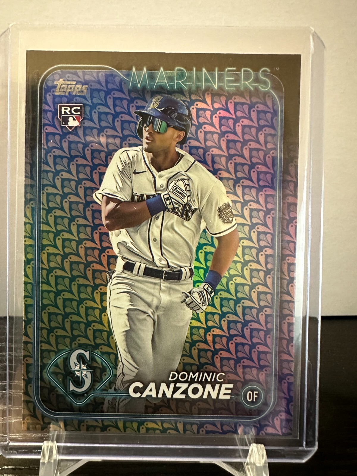 2024 Topps Dominic Canzone Rookie "Easter Holiday Foil" (Mariners) #195