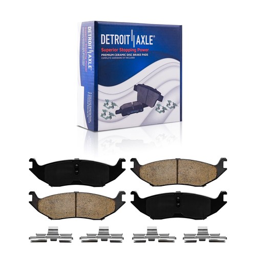 Front & Rear Drilled Rotors + Brake Pads for Dodge Ram 1500 Durango Chrysler - Bild 6 von 7