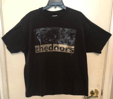 Vintage The Doors A Little Game 1994 Black Short Sleeve T-Shirt XL Jim Morrison