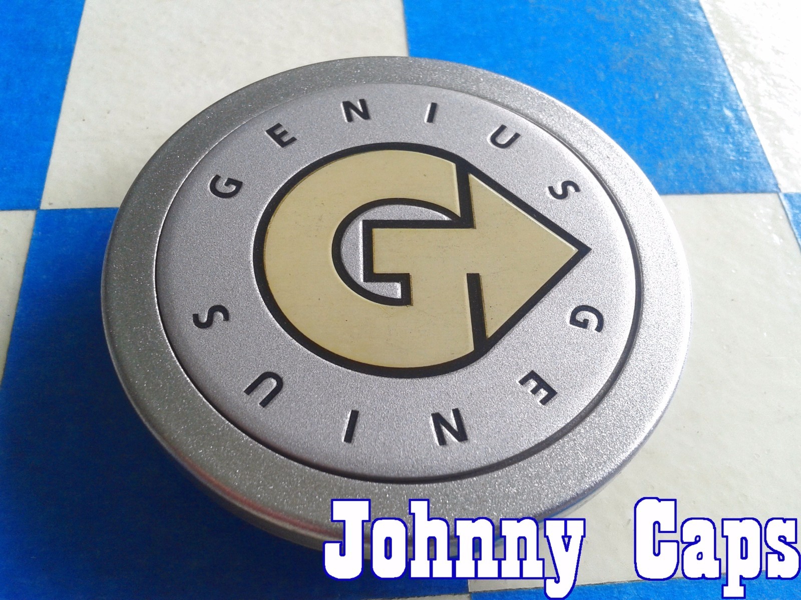 GENIUS Wheels [43] SILVER Center Caps # PCH61 Custom Wheel Center Hub Cap (1)