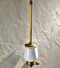 Bathroom Accessories Antique Brass Wall Mount Toilet Brush kit wc Brush Qba422