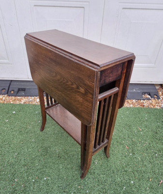 Charmanter antiker edwardianischer Sutherland Tisch Drop Leaf Mahagoni Holz Beistelltisch