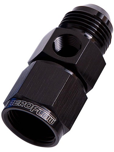 Aeroflow Metric To Male Flare Adapter M8 X 1.0mm To -4AN Black AF728 04blk Af728 04blk 5fa