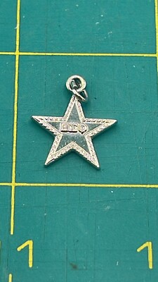 925 Sterling Silber Vintage ''Beta Sigma Phi'' Stern Charm Anhänger