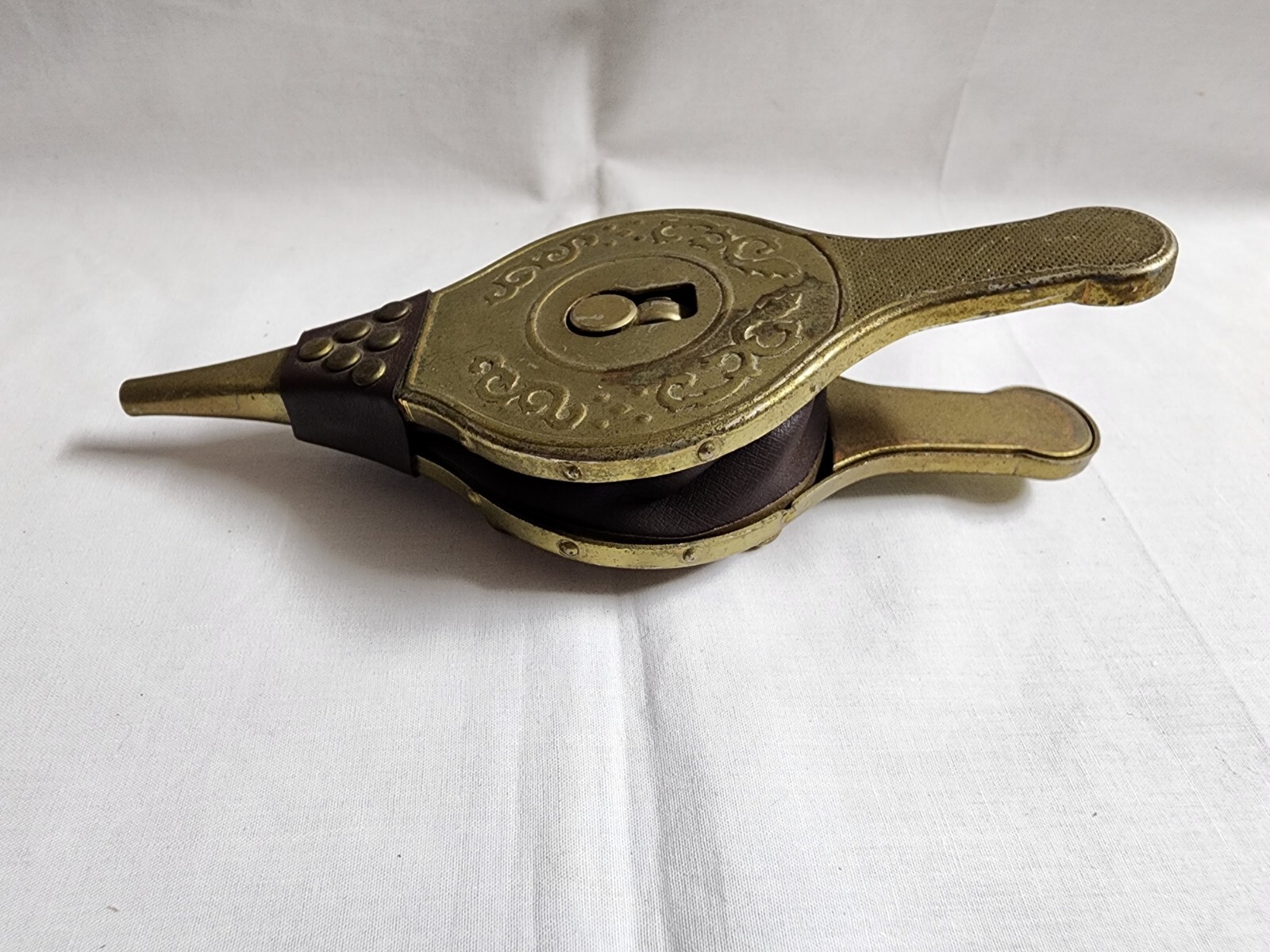 Vintage Art Deco Table Lighter Fireplace Bellows Design. RARE