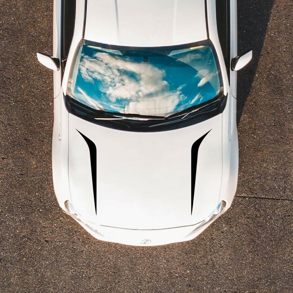 Coole Auto Aufkleber Für Motorhaube - Blaue Vinyl Streifen Für Auto & LKW