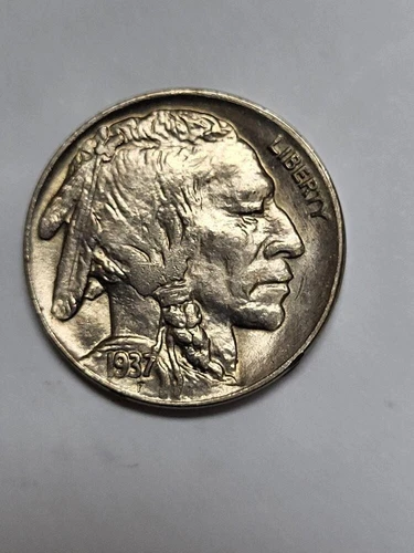 1937 D Buffalo Nickel FLASHY UNCIRCULATED !!