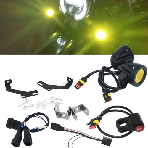 High Brightness LED Fog Light Kit w/Wire Harness kit Fits Honda Monkey 125 Z125 - Picture 1 of 9