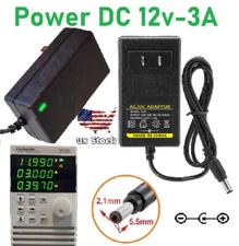 12V 3A 3000mA AC Adapter to DC Power Supply Charger Cord 5.5x2.1mm US plug