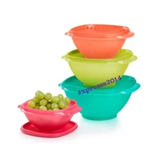 TUPPERWARE SERVALIER 4-PC BOWL SET NEW