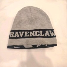 Ravenclaw Reversible Knit Beanie Cap Hat Gray Blue H1