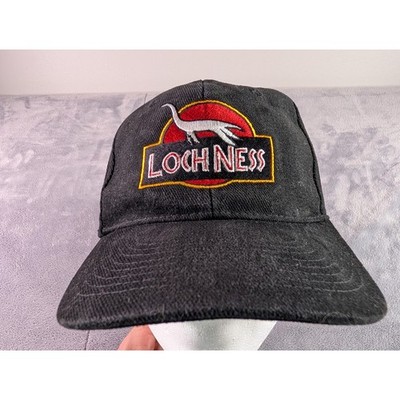 Beechfield Loch Ness Monster Jurassic Park Parody Hat Black Baseball Cap Snap
