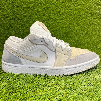 Nike Air Jordan 1 Low Paris Mens Size 8.5 Gray White Athletic Shoes Sneakers