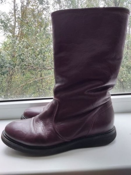 Women Carlo Pazolini Boots Burgundy Leather 39 #8KAT