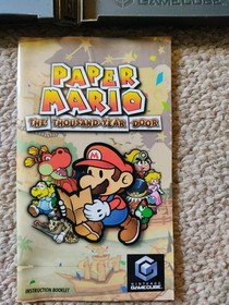 Paper Mario Thousand-Year Door Complete GameCube GC Game Cube Nintendo G.B Cib