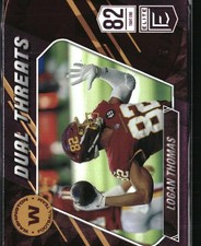 2021 Donruss Elite #DT4 Logan Thomas Dual Threats Pink