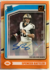 2024 Panini Clearly Donruss Rated Rookie Spencer Rattler #94 Auto /249 (AU, RC)