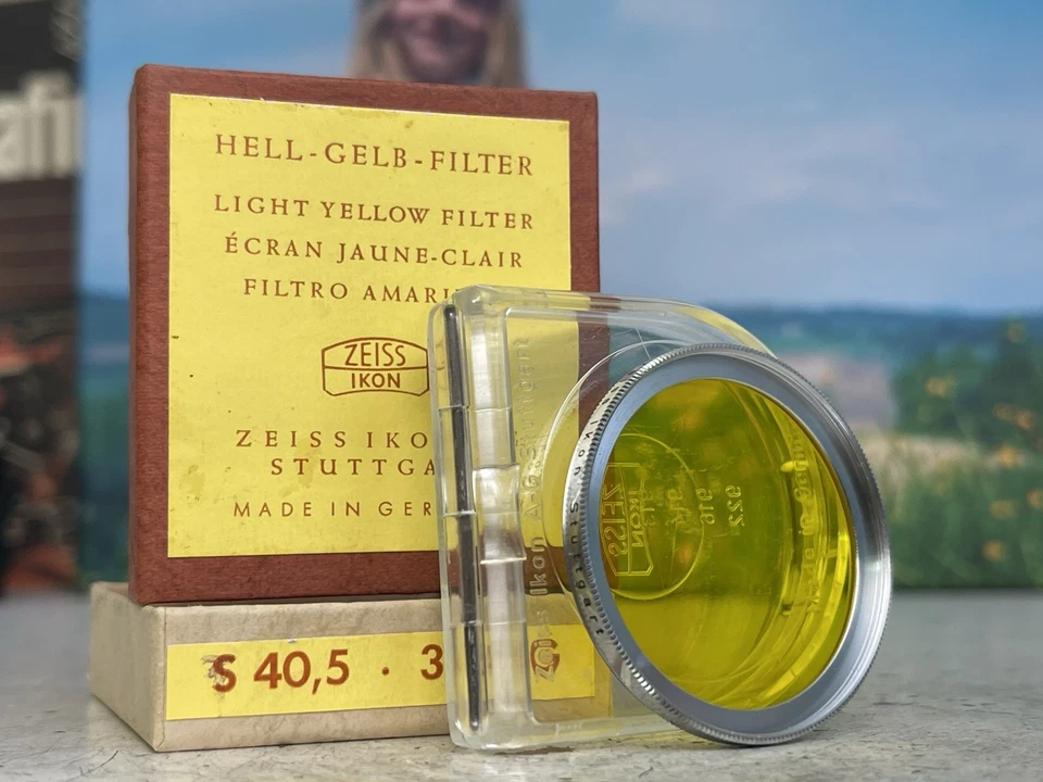Zeiss Ikon Stuttgart 354/G Farbfilter filter S 40,5 G 40,5 mm 2x Gelb yellow OVP - Bild 3 von 4