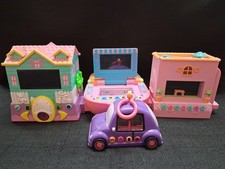Pixel Chix Lot of 4 Playsets AS IS PARTS FIXER UP LOT