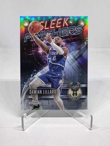 Damian Lillard #SF-9 2025 Topps Chrome Sleek Finishers card