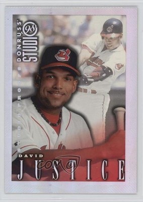 1998 Donruss Studio Studio Proofs /1000 David Justice #188 g7g