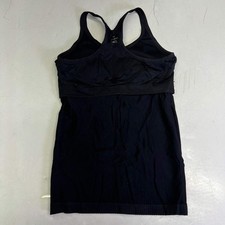 ATTRACO Ribbed Racerback Scoop Neck Athletic Tank Top Women's Sz M Black
