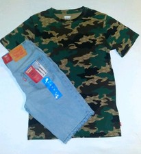 Levi's Boys Youth 2pc Jean's  Tee Set- Medium 10'-12