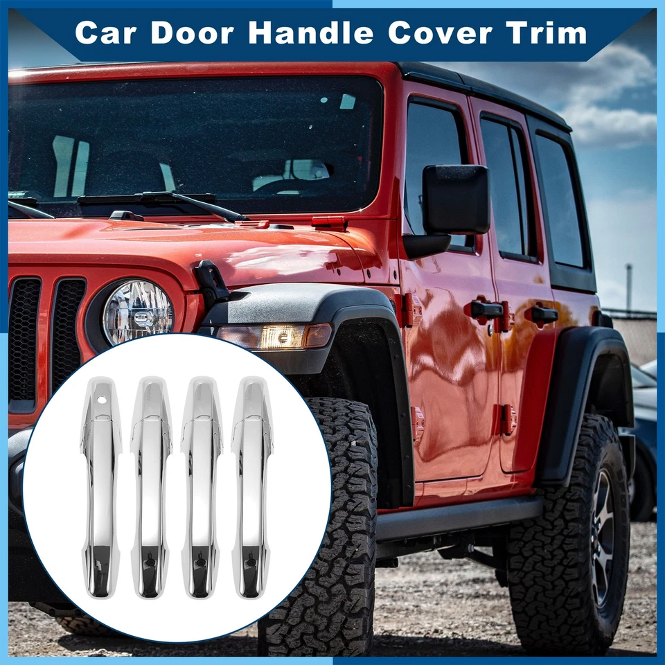 Tapicería de manija de puerta de coche para Honda Civic 2006-2011 tono plateado Foto 2 de 4