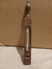 Vintage Wooden Cased Floating Dairy Thermometer 10 " Long