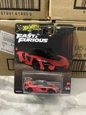 Hot Wheels McLaren Senna Red #5 JBL92 - 2025 Fast & Furious HNW46