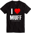 I Love Muff T Shirt Donegal Ireland Novelty Joke Fun Gin Tee Shirt Black New