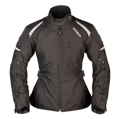 Modeka Violetta Lady Damen Motorrad Jacke Gr. 46 - Schwarz-Schwarz wasserdicht