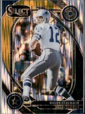 2024 Panini Select #290 Roger Staubach Black & Orange Prizm Shock