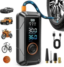 Tire Inflator Portable Air Compressor 160PSI 5X Faster Portable Cordless