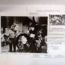 Margaret Hamilton Signed Auto The Wizard Of Oz B&W 8x10 Photo JSA LOA