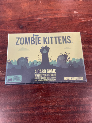 ZOMBIE KITTENS Card Game - A Game by Exploding Kittens NEW SEALED IN BOX KF