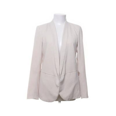 H&M, Blazer, Größe: 36, Beige, Polyester/Elasthan, Einfarbig, Damen #jkH