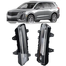 Pair LED Bumper Fog Light Driving Lamp DRL For Cadillac XT6 2020-2023 2024 2025